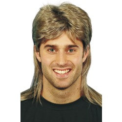 Blonde and Brown Mullet Wig