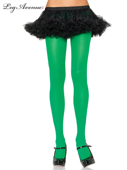 Nylon Tights Kelly Green