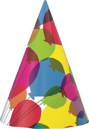 Assorted Party Hats 8 Pack