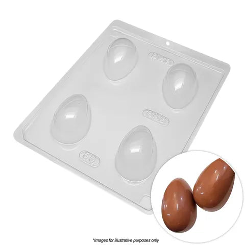 BWB Smooth Egg Mould 50g 3 Piece