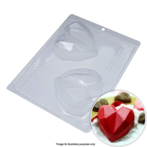 BWB Geo Heart Mould 200g  Piece