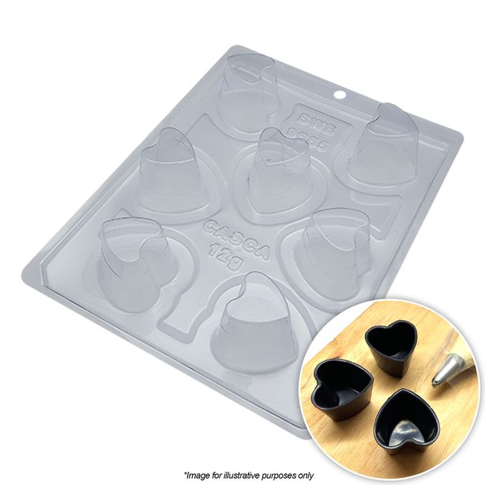 BWB Heart Mousse Cup Mould 3 Piece