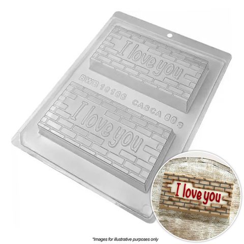 BWB I Love You Brick Bar Mould 3 Piece