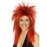 Red and Black Mullet Rock Diva Wig