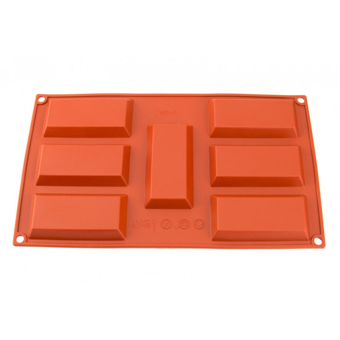 7 Cavity Bar - Silicone Chocolate Mould / Flexible Baking Mould
