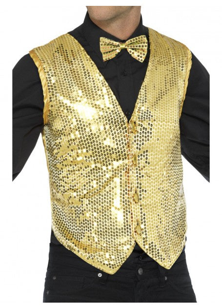 Gold Sequin Waistcoat
