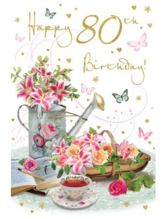Happy 80th Birthday Card