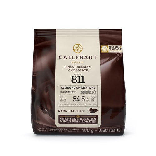 Callebaut 811 Dark Bittersweet Callets 54.5% 400g