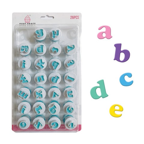 Cake Craft Mini Lowercase Alphabet Cutters