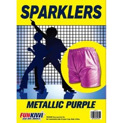 Sparklers - Metallic Purple Shorts