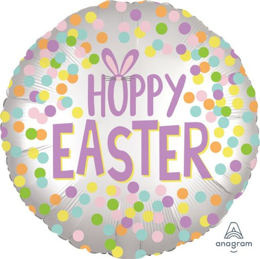 Hoppy Easter Satin 18" Foil Balloon