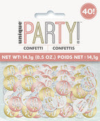 Rose Gold Scatter Confetti - 40th