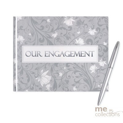 Our Engagement Guest Book With Pen