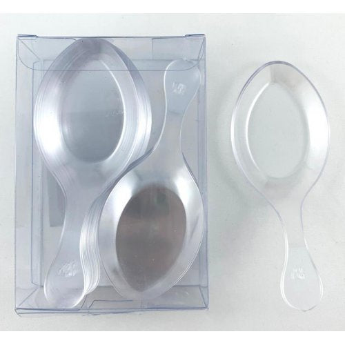 Clear Chinese Spoons pack of 24