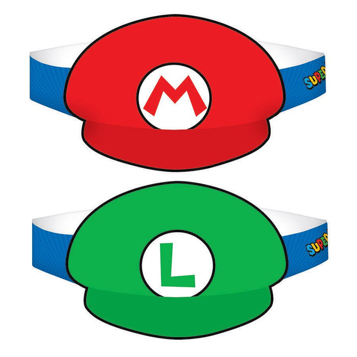 Super Mario Brothers Paper Hat 8pcs