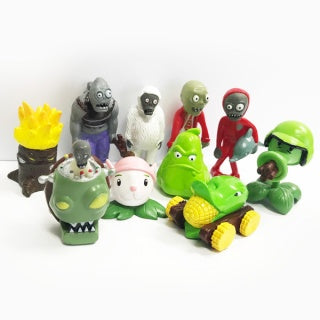 Plants Vs Zombies | Plastic Figurines | 10 Piece Set