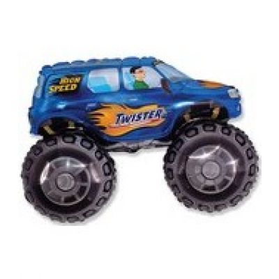 Mega Foil Monster Truck Green,Blue & Red Super Shape 86 cm