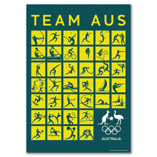 Australian Olympic Team Poster Each