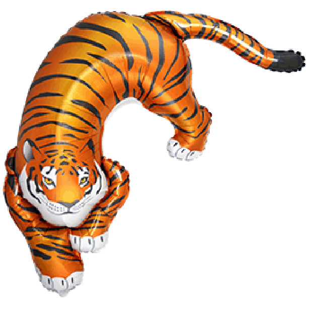Foil Shape Wild Tiger (108cm x 75cm)