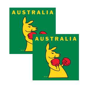 Boxing Kangaroo Napkin pk16
