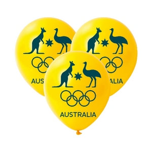 Australian Olympic Team Latex Balloons Each