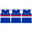 Western Bulldogs Party Bunting 4m Ea