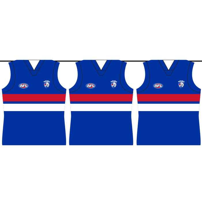 Western Bulldogs Party Bunting 4m Ea