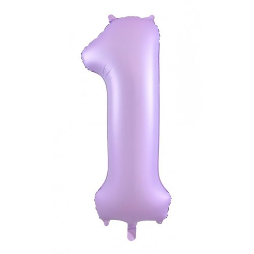 Matt Pastel Lilac Mega Foil 34'' Numbers