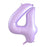 Matt Pastel Lilac Mega Foil 34'' Numbers