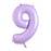 Matt Pastel Lilac Mega Foil 34'' Numbers