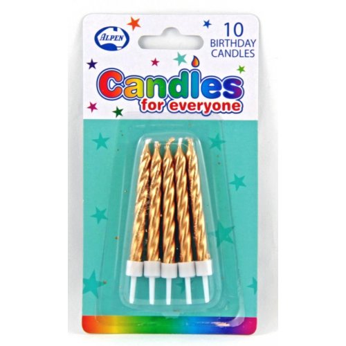 Birthday Spiral Candles 10 pack