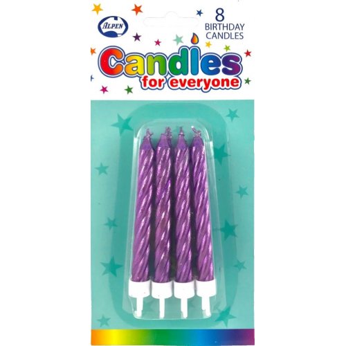 Metallic Purple Jumbo Candles