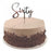 Acrylic Silver Sixty Cake Topper