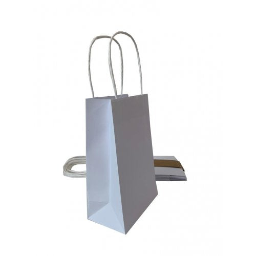 Paper Party Bags White 5 Pk