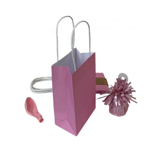 Paper Party Bags Pastel Pink 5 Pk