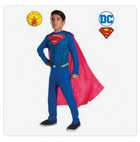 DC Comics Superman Costume, Child 6–8 Years