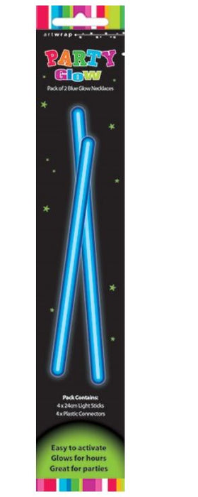 Glow Necklace Blue 2pk
