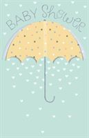 Baby Shower Card Umbrella With Dots