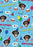 Wrapping Paper Happy Birthday Monkey Pattern