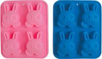 Silicone Chocolate Mould Easter Rabbit Heads