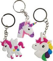 Unicorn Keyring 3 Pack