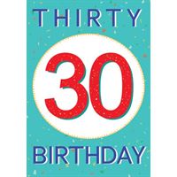 Card Large 30th Birthday