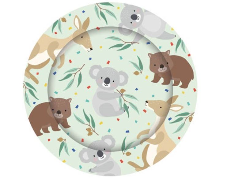 Australiana Paper Plates 8 Pk