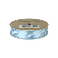 Ribbon Roll 15mm X 3m Blue Baby Feet