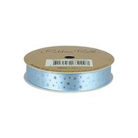 Ribbon Roll 15mm X 3m Light Blue Stars