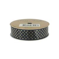 Ribbon Roll 20mm X 3m Black Spots