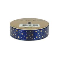 Ribbon Roll 20mm X 3m Blue Stars