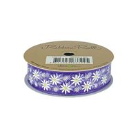 Ribbon Roll 20mm X 3m Lilac Flowers