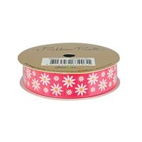 Ribbon Roll 20mm X 3m Pink Flowers