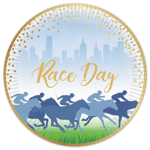 Race Day 17cm Paper Plates 50Pk